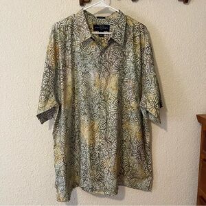 Pete Huntington Handcrafted  Men's Hawaiian button up  Shirt